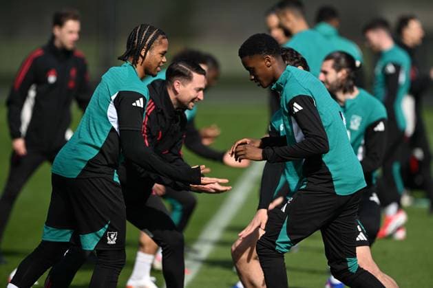Liverpool players train ahead of Galatasaray match LIVERPOOL, UNITED KINGDOM - MARCH 17: Liverpool players take part in a training session at the AXA Training Centre ahead of their UEFA Champions League round of 16 second leg match against Galatasaray in Liverpool, United Kingdom on March 17, 2026. Rasid Necati Aslim Anadolu Liverpool United Kingdom. Editorial use only. Please get in touch for any other usage.  Copyright: x2026xAnadoluxRasidxNecatixAslimx