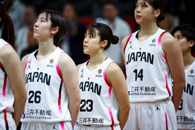 Japan vs Argentina Women s Basketball World Cup 2026 Qualifying Tournaments Mai Yamamoto of Japan national team, Nationalteam stands during national anthem ahead of the Women s Basketball World Cup 2026 Qualifying Tournaments Group Phase - Group A between Japan National Team and Argentina National Team at Turkcell Basketball Development Center on March 17, 2026 in Istanbul, Turkey. Istanbul Istanbul Turkey Copyright: xBurakxBasturkx
