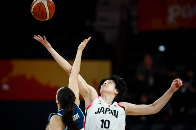 Japan vs Argentina Women s Basketball World Cup 2026 Qualifying Tournaments Ramu Tokashiki of Japan national team, Nationalteam jumps during the Women s Basketball World Cup 2026 Qualifying Tournaments Group Phase - Group A between Japan National Team and Argentina National Team at Turkcell Basketball Development Center on March 17, 2026 in Istanbul, Turkey. Istanbul Istanbul Turkey Copyright: xBurakxBasturkx