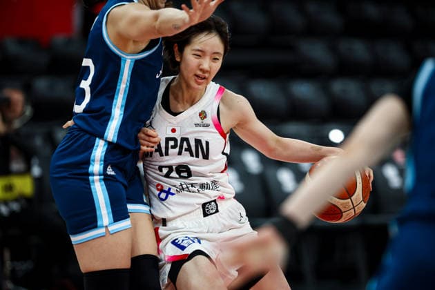 Japan vs Argentina Women s Basketball World Cup 2026 Qualifying Tournaments Kokoro Tanaka of Japan national team, Nationalteam vies for the ball during the Women s Basketball World Cup 2026 Qualifying Tournaments Group Phase - Group A between Japan National Team and Argentina National Team at Turkcell Basketball Development Center on March 17, 2026 in Istanbul, Turkey. Istanbul Istanbul Turkey Copyright: xBurakxBasturkx