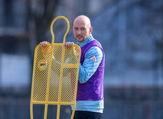 Soccer, Men, Season 2025 26, 2 Bundesliga, Hertha BSC, Training, Toni Leistner Hertha BSC , 17 03 2026, Copyright: xSebastianxRäppold MatthiasxKochx