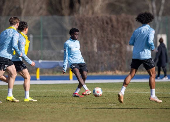 Soccer, Men, Season 2025 26, 2 Bundesliga, Hertha BSC, Training, Boris Mamuzah Lum Hertha BSC , 17 03 2026, Copyright: xSebastianxRäppold MatthiasxKochx