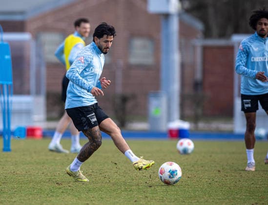 Soccer, Men, Season 2025 26, 2 Bundesliga, Hertha BSC, Training, Kevin Sessa Hertha BSC , 17 03 2026, Copyright: xSebastianxRäppold MatthiasxKochx