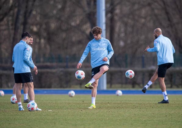 Soccer, Men, Season 2025 26, 2 Bundesliga, Hertha BSC, Training, Linus Gechter Hertha BSC , 17 03 2026, Copyright: xSebastianxRäppold MatthiasxKochx