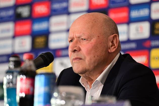 Czech head coach Miroslav Koubek speaks during the press conference, PK, Pressekonferenz to announce Czech national football team s roster for World Cup qualifying playoff matches in Prague, Czech Republic, March 17, 2026. (CTKxPhoto MichalxKamaryt) CTKPhotoP2026031705296  CTKPhotoP2026031705296