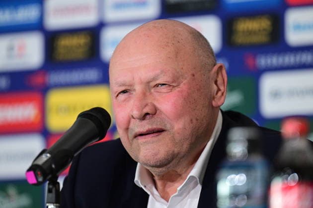 Czech head coach Miroslav Koubek speaks during the press conference, PK, Pressekonferenz to announce Czech national football team s roster for World Cup qualifying playoff matches in Prague, Czech Republic, March 17, 2026. (CTKxPhoto MichalxKamaryt) CTKPhotoP2026031705325  CTKPhotoP2026031705325