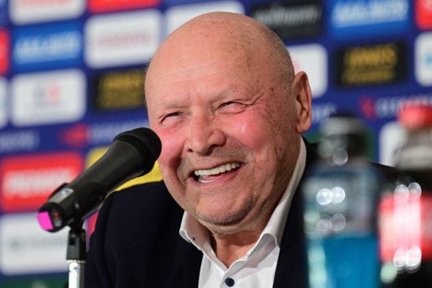 Czech head coach Miroslav Koubek speaks during the press conference, PK, Pressekonferenz to announce Czech national football team s roster for World Cup qualifying playoff matches in Prague, Czech Republic, March 17, 2026. (CTKxPhoto MichalxKamaryt) CTKPhotoP2026031705371  CTKPhotoP2026031705371