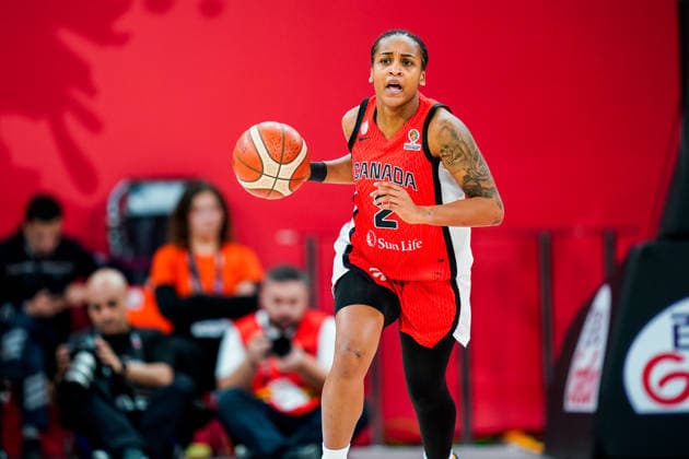 Australia v Canada - Women s World Cup 2026 Qualifier Shay Colley of Canada looks on during the Women s World Cup 2026 Qualifier between Australia and Canada at Turkcell Basketball Development Center in Istanbul, Turkey, on March 17, 2026. Istanbul Istanbul Turkey  Copyright: xYagizxGurtugx originalFilename:gurtug-australi260317_np0xF.jpg