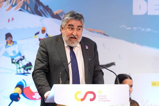 March 17, 2026, Madrid, Madrid, Spain: Jose Manuel Rodriguez Uribes, President of Superior Sports Council CSD, during the reception of the Spanish athletes who participated in the MilanoÃ¢â‚¬Cortina 2026 Winter Paralympic Games, held at the headquarters of the Higher Sports Council (CSD) on March 17, 2026 in Madrid, Spain. Madrid Spain - ZUMAa181 20260317_zaa_a181_064 Copyright: xOscarxJ.xBarrosox