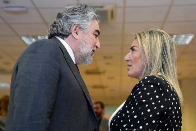 March 17, 2026, Madrid, Madrid, Spain: Jose Manuel Rodriguez Uribes, President of Superior Sports Council CSD, and Milagros Tolon, Minister of Education, Vocational Training and Sports, during the reception of the Spanish athletes who participated in the MilanoÃ¢â‚¬Cortina 2026 Winter Paralympic Games, held at the headquarters of the Higher Sports Council (CSD) on March 17, 2026 in Madrid, Spain. Reception Of Spanish Athletes Who Participated In Milano-Cortina 2026 Winter Paralympic Games  - ZUMAa181 20260317_zaa_a181_067 Copyright: xOscarxJ.xBarrosox
