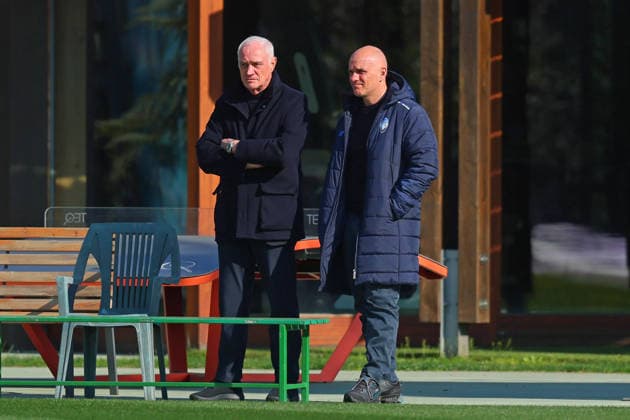 March 17, 2026, Zingonia, ITALY: Atalanta s President Antonio Percassi and Atalanta s CEO Luca Percassi attends a training session at Bortolotti Training Center in Zingonia, Italy, 17 March 2026. Atalanta BC will face Bayern Munchen in their UEFA Champions League round of 16 2nd leg soccer match on 18 March. ANSA MICHELE MARAVIGLIA. UEFA Champions League Round Of 16 MD-1 - Atalanta BC  - ZUMAa110 20260317_zaf_a110_011 Copyright: xMichelexMaravigliax