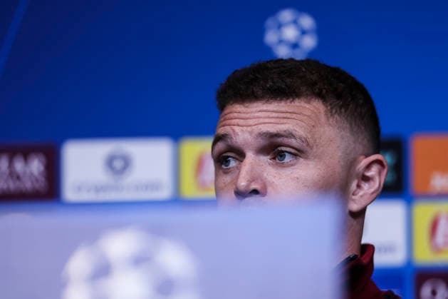 March 17, 2026, Barcelona, Barcelona, SPAIN: Kieran Trippier of Newcastle United, attends the press conference, PK, Pressekonferenz ahead of the UEFA Champions League 2025 26, football match against FC Barcelona, Barca at Spotify Camp Nou Stadium on March 17, 2026 in Barcelona, Spain. Newcastle United Training Session And Press Conference - UEFA Champions League 2025 26  - ZUMAa181 20260317_zaa_a181_101 Copyright: xJavierxBorregox