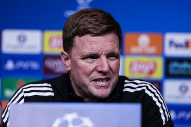 March 17, 2026, Barcelona, Barcelona, SPAIN: Eddie Howe, head coach of Newcastle United, attends the press conference, PK, Pressekonferenz ahead of the UEFA Champions League 2025 26, football match against FC Barcelona, Barca at Spotify Camp Nou Stadium on March 17, 2026 in Barcelona, Spain. Barcelona SPAIN - ZUMAa181 20260317_zaa_a181_109 Copyright: xJavierxBorregox