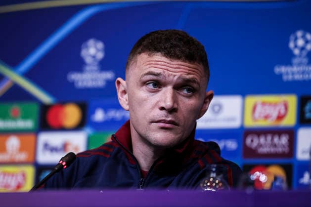 March 17, 2026, Barcelona, Barcelona, SPAIN: Kieran Trippier of Newcastle United, attends the press conference, PK, Pressekonferenz ahead of the UEFA Champions League 2025 26, football match against FC Barcelona, Barca at Spotify Camp Nou Stadium on March 17, 2026 in Barcelona, Spain. Newcastle United Training Session And Press Conference - UEFA Champions League 2025 26  - ZUMAa181 20260317_zaa_a181_115 Copyright: xJavierxBorregox