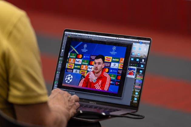 Football - UEFA Champions League - Round of 16 - 2nd Leg - Liverpool FC v Galatasaray A.Åž. - MD-1 LIVERPOOL, ENGLAND - Tuesday, March 17, 2026: Liverpool s Andy Robertson during a press conference, PK, Pressekonferenz at Anfield ahead of the UEFA Champions League Round of 16 2nd Leg match between Liverpool FC and Galatasaray A.Åž. (Photo by David Rawcliffe Propaganda) LIVERPOOL Anfield MERSEYSIDE ENGLAND  Copyright: xDavidxRawcliffex P2026-03-17-Liverpool_Galatasaray_MD-1-68
