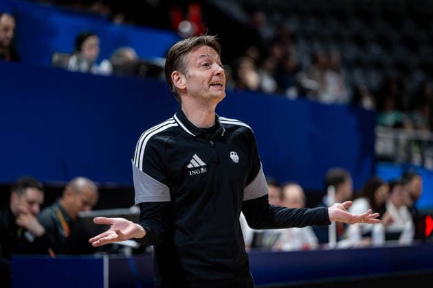 Basketball Villeurbanne 17 03 2026 Wommen™s Basketball World Cup 2026 Qualifying Tournament Nigeria NIG Germany GER Olaf Lange Germany, Coach