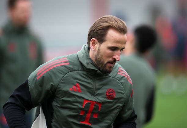 Football, Men, Champions League, Season 2025 2026, FC Bayern Munich, Final training Harry Kane FC Bayern Munich head, upper body