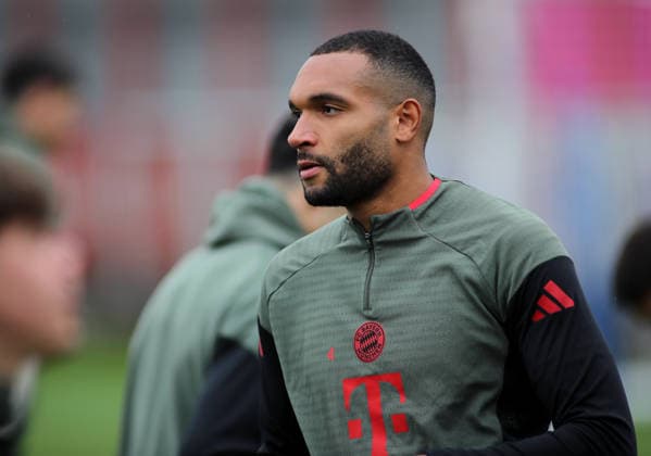 Football, Men, Champions League, Season 2025 2026, FC Bayern Munich, Final training Jonathan Tah FC Bayern Munich head, upper body