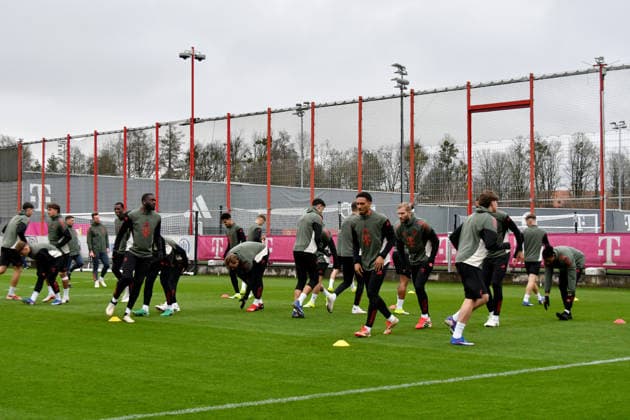 17 03 2026, FC Bayern Training Center, Munich, Training FC Bayern Munich , in the picture final training of FC Bayern Munich before the Champions League second leg against Atalanta Bergamo Photo by Midori Ikenouchi Hasan Bratic DeFodi Images