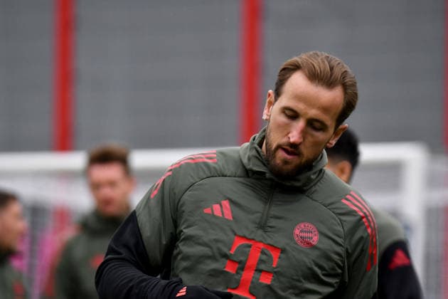 17 03 2026, FC Bayern Training Center, Munich, Training FC Bayern Munich , in the picture Final training of FC Bayern Munich before the Champions League second leg against Atalanta Bergamo Final training of FC Bayern Munich before the Champions League second leg against Atalanta Bergamo, Harry Kane Munich Photo by Midori Ikenouchi Hasan Bratic DeFodi Images