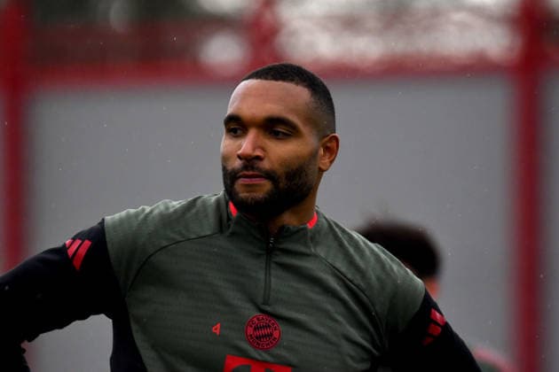17 03 2026, FC Bayern Training Center, Munich, Training FC Bayern Munich , in the picture final training of FC Bayern Munich before the Champions League second leg against Atalanta Bergamo, Jonathan Tah Munich Photo by Midori Ikenouchi Hasan Bratic DeFodi Images