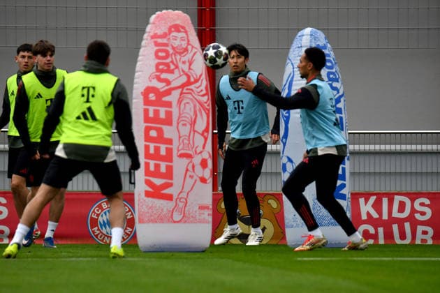 17 03 2026, FC Bayern Training Center, Munich, Training FC Bayern Munich , in the picture final training of FC Bayern Munich before the Champions League second leg against Atalanta Bergamo Hiroki Ito Munich Photo by Midori Ikenouchi Hasan Bratic DeFodi Images