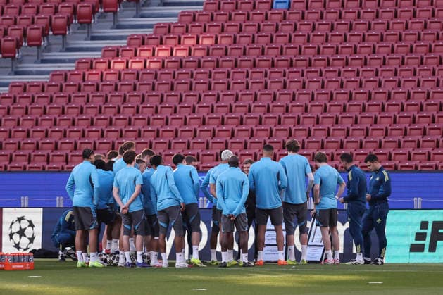 March 17, 2026, Barcelona, Barcelona, SPAIN: Players of Newcastle United during the training day Newcastle United ahead UEFA Champions League 2025 26, football match against FC Barcelona, Barca at Spotify Camp Nou Stadium on March 17, 2026 in Barcelona, Spain. Barcelona SPAIN - ZUMAa181 20260317_zaa_a181_122 Copyright: xJavierxBorregox