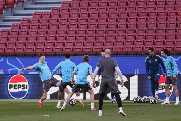 March 17, 2026, Barcelona, Barcelona, SPAIN: Harvey Barnes during the training day Newcastle United ahead UEFA Champions League 2025 26, football match against FC Barcelona, Barca at Spotify Camp Nou Stadium on March 17, 2026 in Barcelona, Spain. Barcelona SPAIN - ZUMAa181 20260317_zaa_a181_126 Copyright: xJavierxBorregox