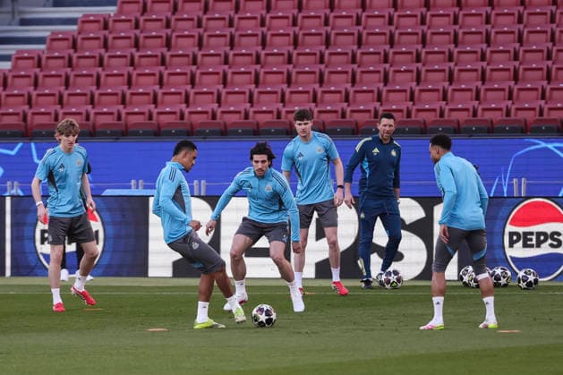 March 17, 2026, Barcelona, Barcelona, SPAIN: Sandro Tonali during the training day Newcastle United ahead UEFA Champions League 2025 26, football match against FC Barcelona, Barca at Spotify Camp Nou Stadium on March 17, 2026 in Barcelona, Spain. Newcastle United Training Session And press conference, PK, Pressekonferenz - UEFA Champions League 2025 26 - ZUMAa181 20260317_zaa_a181_133 Copyright: xJavierxBorregox