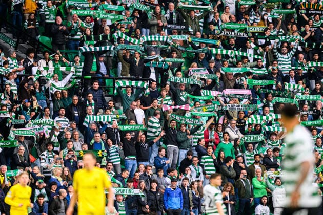260317 Fans of Sporting during the UEFA Champions League football match between Sporting CP and Bodo Glimt on March 17, 2026 in Lisbon Photo Marius Simensen BILDBYRAN COP 238 MM0063 bbeng football fotball fotboll soccer uefa champions league mesterligaen bodo glimt sporting clube de portugal sporting lisboa sporting lisbon sporting cp publik  Copyright: MARIUSxSIMENSEN BB260317BB629