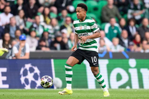 260317 Geny Catamo of Sporting during the UEFA Champions League football match between Sporting CP and Bodo Glimt on March 17, 2026 in Lisbon Photo Marius Simensen BILDBYRAN COP 238 MM0063 bbeng football fotball fotboll soccer uefa champions league mesterligaen bodo glimt sporting clube de portugal sporting lisboa sporting lisbon sporting cp  Copyright: MARIUSxSIMENSEN BB260317BB632