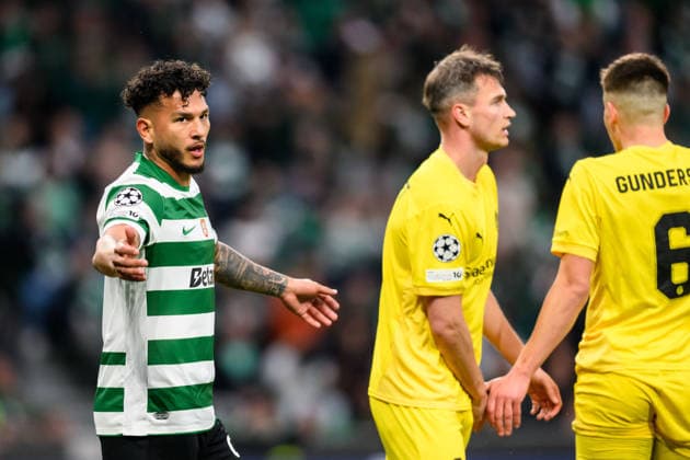 260317 Luis Suarez of Sporting reacts during the UEFA Champions League football match between Sporting CP and Bodo Glimt on March 17, 2026 in Lisbon Photo Marius Simensen BILDBYRAN COP 238 MM0063 bbeng football fotball soccer uefa champions league mesterligaen bodo glimt sporting clube de portugal sporting lisboa sporting lisbon sporting cp depp  Copyright: MARIUSxSIMENSEN BB260317BB652