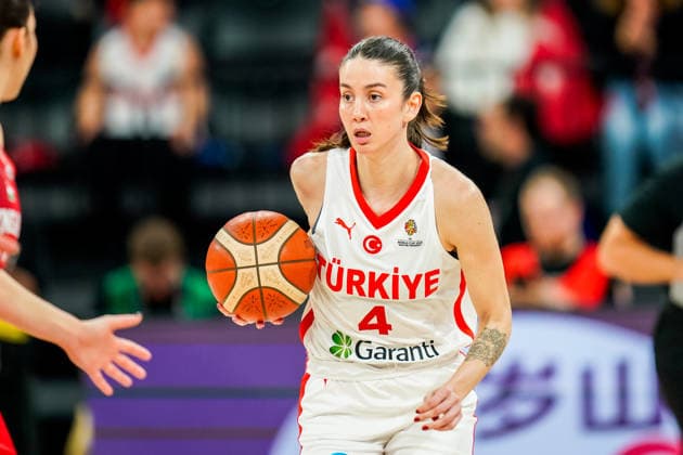 Turkiye v Hungary - Women s World Cup 2026 Qualifier Olcay Cakir of Turkey is in action during the Women s World Cup 2026 Qualifier between Turkey and Hungary at Turkcell Basketball Development Center on March 17, 2026, in Istanbul, Turkey. Istanbul Istanbul Turkey  Copyright: xYagizxGurtugx originalFilename:gurtug-turkiyev260317_npQWX.jpg