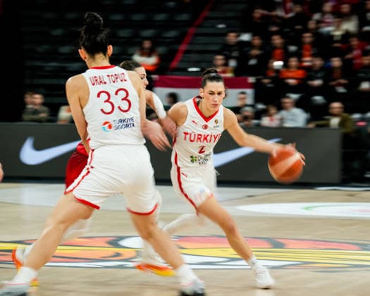Turkiye v Hungary - Women s World Cup 2026 Qualifier Sevgi Uzun of Turkey competes during the Women s World Cup 2026 Qualifier between Turkey and Hungary at Turkcell Basketball Development Center on March 17, 2026, in Istanbul, Turkey. Istanbul Istanbul Turkey  Copyright: xYagizxGurtugx originalFilename:gurtug-turkiyev260317_np7fK.jpg