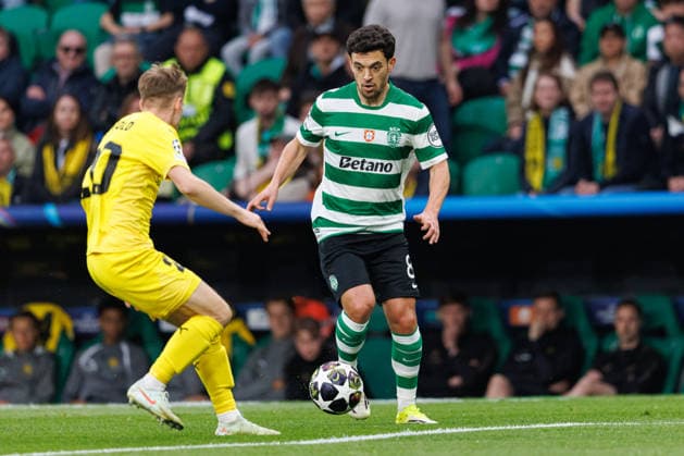 Pedro Goncalves seen during UEFA Champions League Round of 16 game between teams of Sporting CP and FK Bodo Glimt at Estadio Jose Alvalade (Maciej Rogowski Ball Raw Images) Lisbon Estadio Jose Alvalade Portugal Copyright: xMaciejxRogowskix maciejrogowski_sporting_bodo_2526_ROG5786