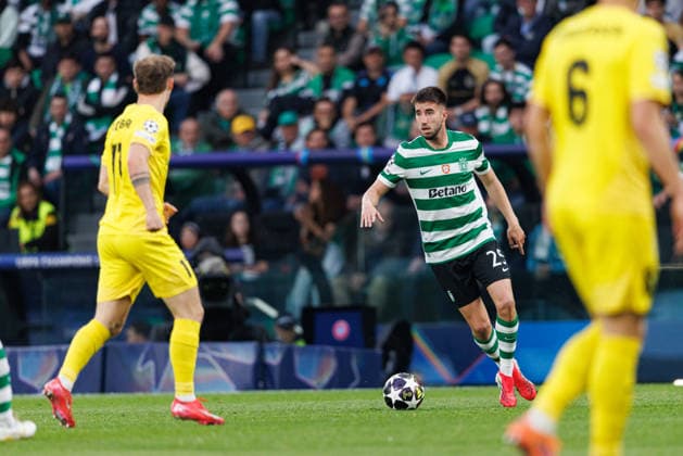 Goncalo Inacio seen during UEFA Champions League Round of 16 game between teams of Sporting CP and FK Bodo Glimt at Estadio Jose Alvalade (Maciej Rogowski Ball Raw Images) Lisbon Estadio Jose Alvalade Portugal Copyright: xMaciejxRogowskix maciejrogowski_sporting_bodo_2526_ROG5860