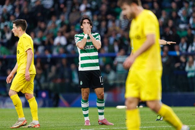 Francisco Trincao seen during UEFA Champions League Round of 16 game between teams of Sporting CP and FK Bodo Glimt at Estadio Jose Alvalade (Maciej Rogowski Ball Raw Images) Lisbon Estadio Jose Alvalade Portugal Copyright: xMaciejxRogowskix maciejrogowski_sporting_bodo_2526_ROG6488