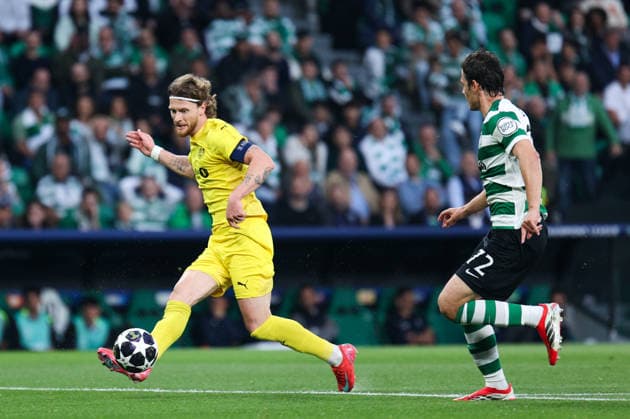 Sporting CP v Bodo Glimt - UEFA Champions League 2025 2026 KASPER HOGH durante a partida entre Sporting CP v Bodo Glimt, 2a mao dos oitavos de final da UEFA Champions League 2025 2026, no Estadio Jose Alvalade, Portugal (Foto de Diogo Faria Reis Avant Sports) Lisboa Estadio Jose Alvalade Portugal Copyright: xDiogoxFariaxReis AvantxSportsx