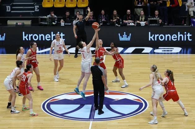 VIENNA, AUSTRIA, MAR. 17, 2026 WOMEN BASKETBALL EUROBASKET 2027 QUALIFIERS Â·First Round Â· Group D, AUSTRIA vs SWITZERLAND The opening tip-off takes place at the start of the game in Vienna. VIENNA VIENNA, Hallmann Dome Hallmann Dome, Austria (AUT) AUSTRIA