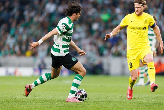 Francisco Trincao seen during UEFA Champions League Round of 16 game between teams of Sporting CP and FK Bodo Glimt at Estadio Jose Alvalade (Maciej Rogowski Ball Raw Images) Lisbon Estadio Jose Alvalade Portugal Copyright: xMaciejxRogowskix maciejrogowski_sporting_bodo_2526_ROG7376