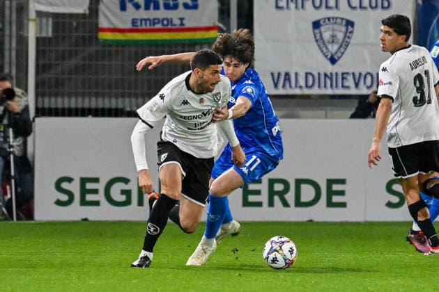 Empoli™s Stiven Shpendi fights for the ball during the Serie B soccer match between Spezia and Empoli at the Alberto Picco Stadium in La Spezia, Italy - Tuesday, March 17, 2026. - Soccer .  Copyright: xTanoxPecoraro LaPressex