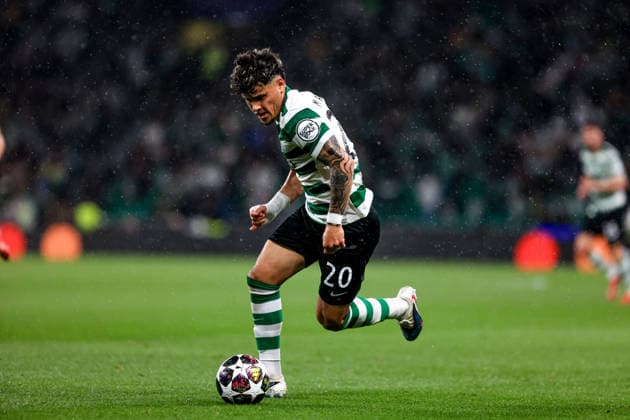 Maximiliano Araujo of Sporting CP controls the ball during the UEFA Champions League, Last 16, second-leg football match between Sporting Clube de Portugal vs Bodo Glimt at Estadio Jose Alvalade on March 17, 2026 in Lisbon, Portugal. UEFA Champions League - Sporting CP vs Bodo Glimt (Valter Gouveia SPP)  Copyright: xValterxGouveia SPPx spp-en-VaGo-VG_L2036