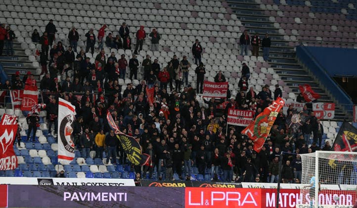 Tifo del Monza durante la partita di Serie B tra Reggiana e Monza al Mapei Stadium di Reggio Emilia, Italia - martedÃ¬ 17 marzo 2026. - Calcio. (Foto di Gianni Santandrea Lapresse)  Copyright: xGiannixSantandrea LaPressex