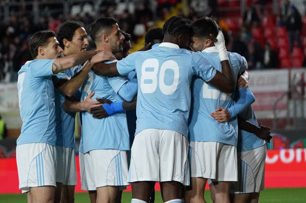 Esultanza Gol Mantova Simone Trimboli (21 Mantova 1911) durante la partita di Serie B tra Mantova e Cesena allo stadio Danilo Martelli - Pata Stadium, Italia - martedi 3 marzo. - Calcio. (Foto di Leonardo Perteghella Lapresse)  Copyright: xLeonardoxPerteghella LaPressex