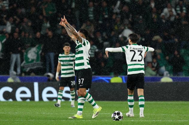 Sporting CP v Bodo Glimt - UEFA Champions League 2025 2026 Luis Suarez marca e celebra durante a partida entre Sporting CP v Bodo Glimt, 2Âª mao dos oitavos de final da UEFA Champions League 2025 2026, no Estadio Jose Alvalade, Portugal (Foto de Diogo Faria Reis Avant Sports) Lisboa Estadio Jose Alvalade Portugal Copyright: xDiogoxFariaxReis AvantxSportsx