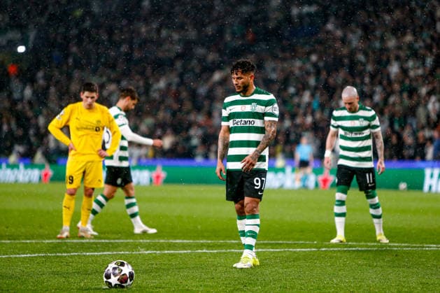Luis Suarez of Sporting CP penalty kick during the UEFA Champions League, Last 16, second-leg football match between Sporting Clube de Portugal vs Bodo Glimt at Estadio Jose Alvalade on March 17, 2026 in Lisbon, Portugal. UEFA Champions League - Sporting CP vs Bodo Glimt (Valter Gouveia SPP)  Copyright: xValterxGouveia SPPx spp-en-VaGo-_GO_8179