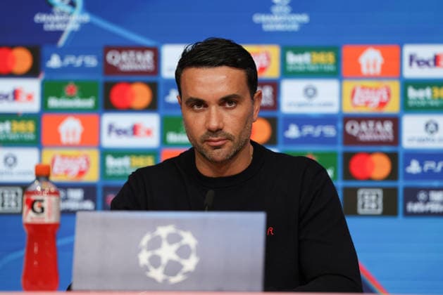 Raffaele Palladino Atalanta Bergamo, Head coach at the press conference, GER, International press conference, Atalanta Bergamo, Football, UEFA Champions League, Round of 16, Second leg, 2025 2026 season, 17 03 2026, GER, International press conference, Atalanta Bergamo, Football, UEFA Champions League, Round of 16, Second leg, 2025 2026 season, 17 03 2026 Munich Copyright: xEibner-Pressefoto JennixMaulx EP_JML