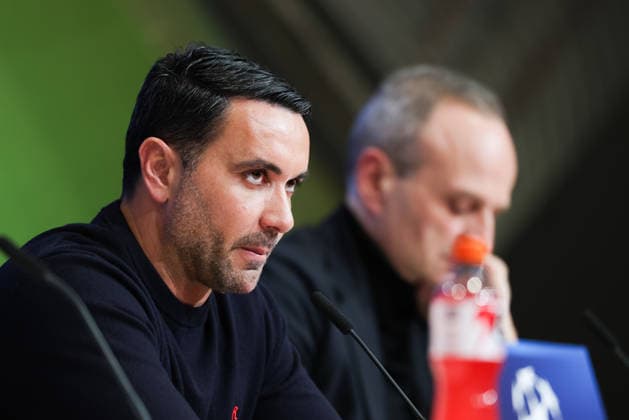 Raffaele Palladino Atalanta Bergamo, Head coach at the press conference, GER, International press conference, Atalanta Bergamo, Football, UEFA Champions League, Round of 16, Second leg, 2025 2026 season, 17 03 2026, GER, International press conference, Atalanta Bergamo, Football, UEFA Champions League, Round of 16, Second leg, 2025 2026 season, 17 03 2026 Munich Copyright: xEibner-Pressefoto JennixMaulx EP_JML