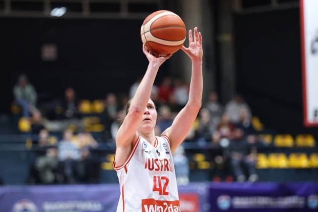 VIENNA, AUSTRIA, MAR. 17, 2026 WOMEN BASKETBALL EUROBASKET 2027 QUALIFIERS Â·First Round Â· Group D, AUSTRIA vs SWITZERLAND free throw by Sigrid Koizar (AUT) VIENNA VIENNA, Hallmann Dome Hallmann Dome, Austria (AUT) AUSTRIA