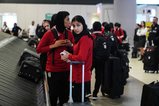 Iran women’s national football team arrives in Turkiye for return home ISTANBUL, TURKIYE - MARCH 17: Members of the Iran women’s national football team arrive at Istanbul Airport as they travel back to their country after competing in the 2026 AFC Women’s Asian Cup in Australia, in Istanbul, Turkiye, on March 17, 2026. Hakan Akgun Anadolu Istanbul Turkey. Editorial use only. Please get in touch for any other usage.  Copyright: x2026xAnadoluxHakanxAkgunx